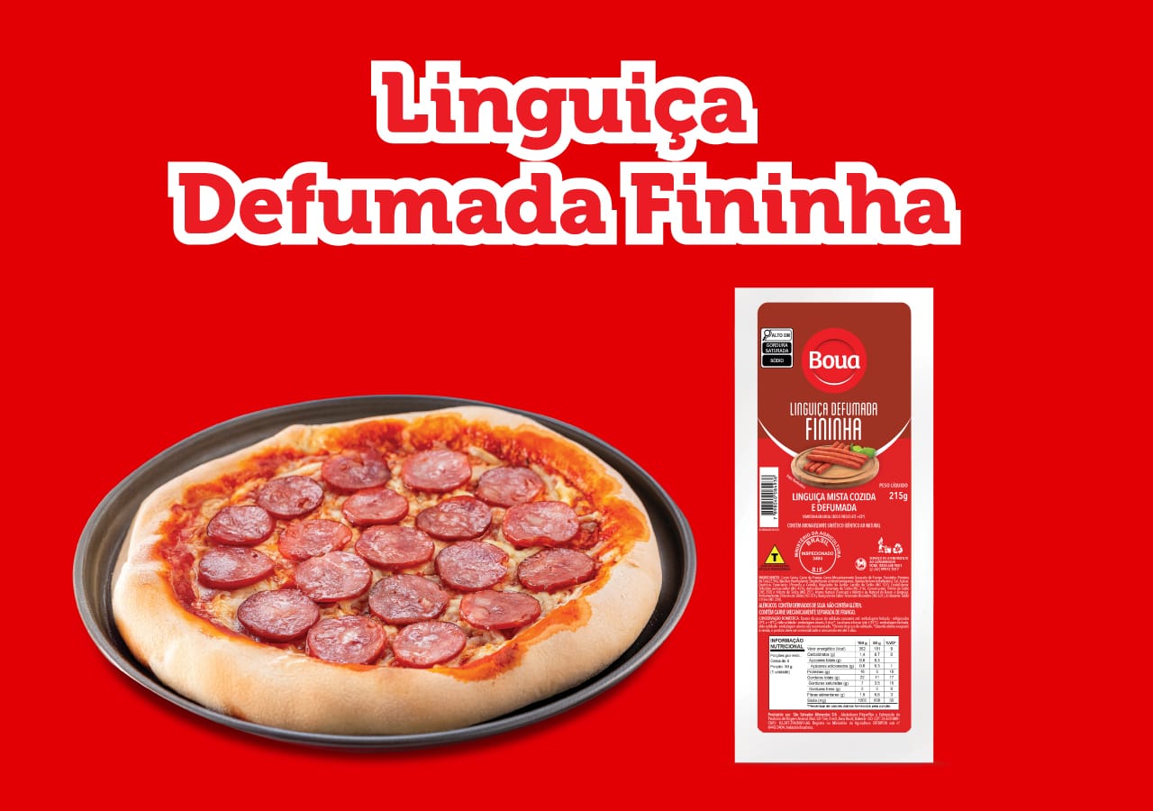 Linguiça Defumada Fininha Boua