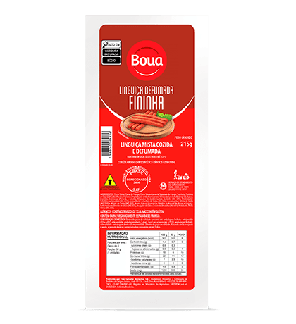 Linguiça Defumada Fininha — embalagem 215 G
