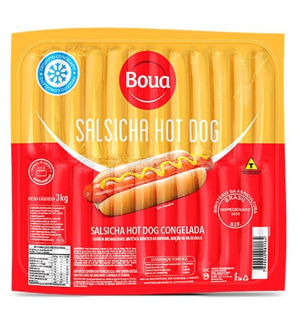 Salsicha Hot Dog — embalagem 3 KG